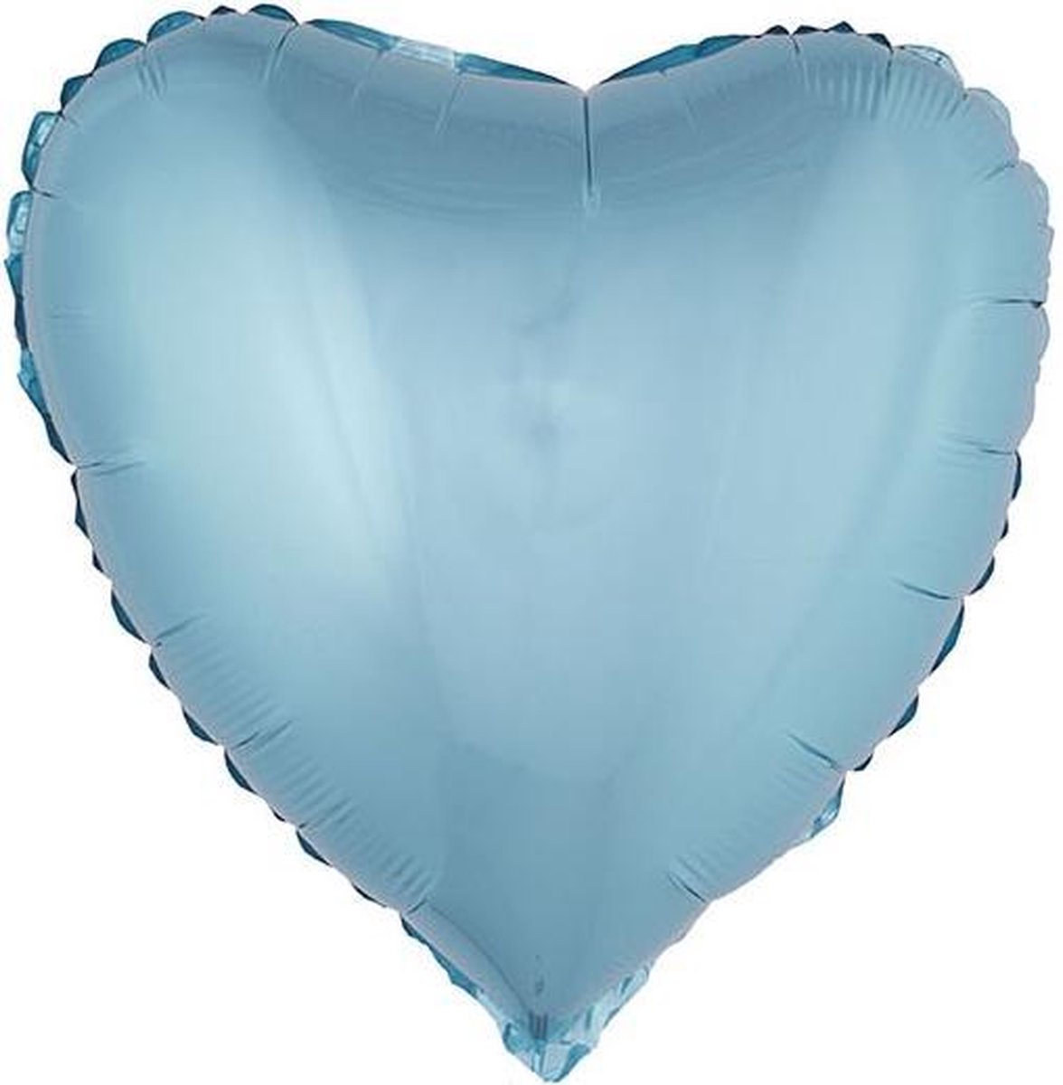 PARTYDECO - Licht blauwe hart ballon 46 cm - Decoratie > Ballonnen